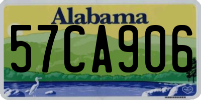 AL license plate 57CA906