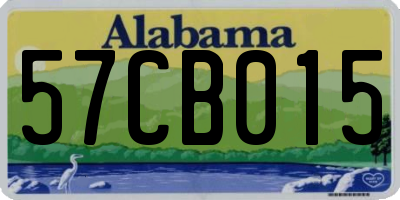 AL license plate 57CB015