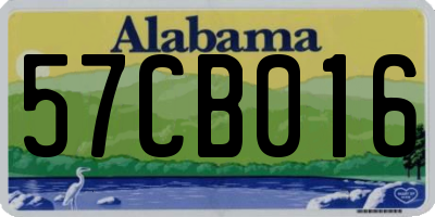 AL license plate 57CB016