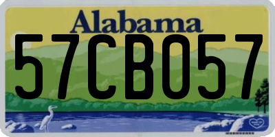 AL license plate 57CB057