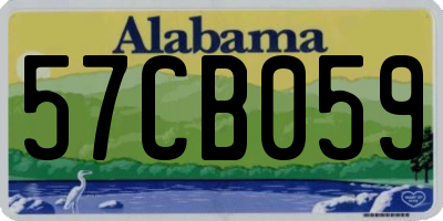 AL license plate 57CB059