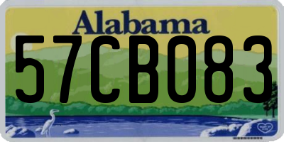 AL license plate 57CB083