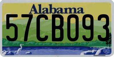 AL license plate 57CB093
