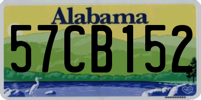 AL license plate 57CB152