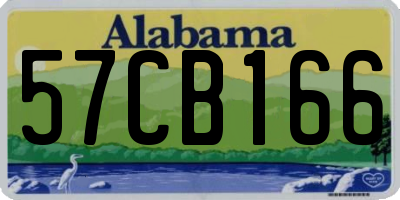 AL license plate 57CB166