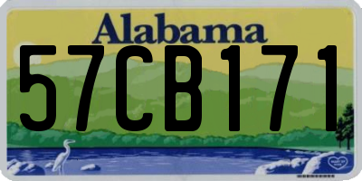 AL license plate 57CB171