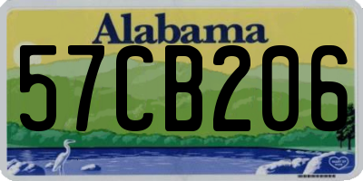 AL license plate 57CB206