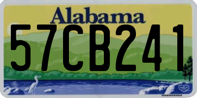 AL license plate 57CB241