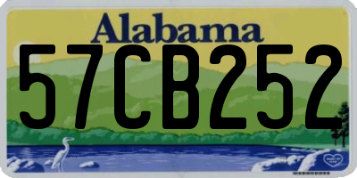 AL license plate 57CB252