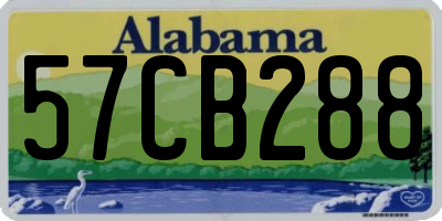 AL license plate 57CB288