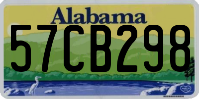 AL license plate 57CB298