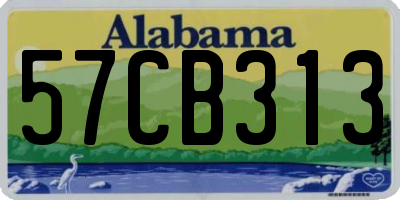 AL license plate 57CB313
