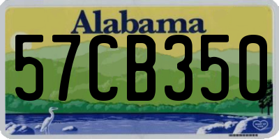 AL license plate 57CB350