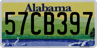 AL license plate 57CB397