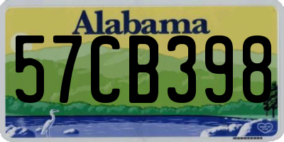 AL license plate 57CB398