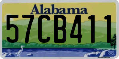 AL license plate 57CB411