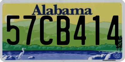 AL license plate 57CB414