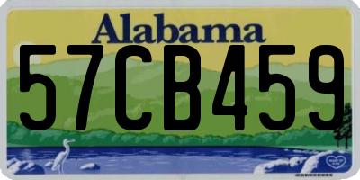 AL license plate 57CB459