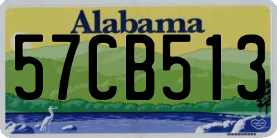 AL license plate 57CB513