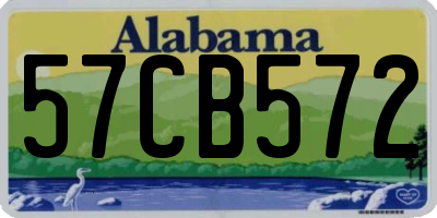 AL license plate 57CB572