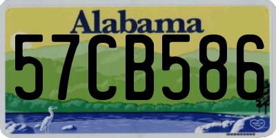 AL license plate 57CB586