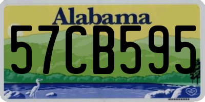 AL license plate 57CB595