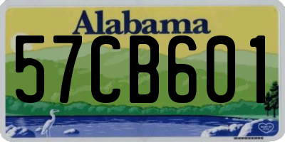AL license plate 57CB601