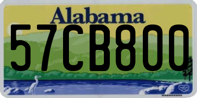 AL license plate 57CB800