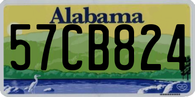 AL license plate 57CB824