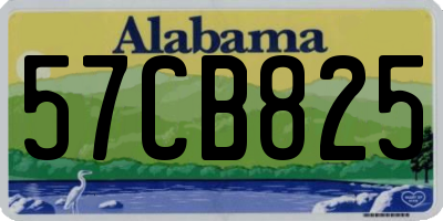 AL license plate 57CB825