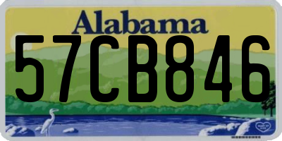 AL license plate 57CB846