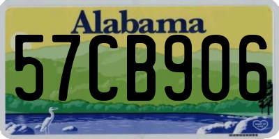 AL license plate 57CB906