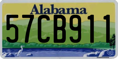 AL license plate 57CB911