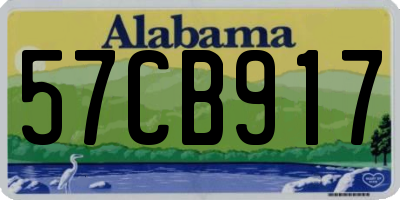 AL license plate 57CB917