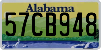 AL license plate 57CB948