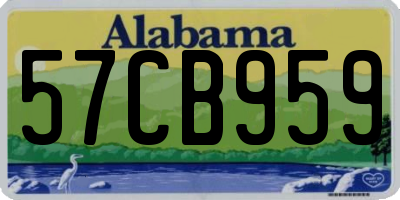 AL license plate 57CB959