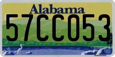 AL license plate 57CC053