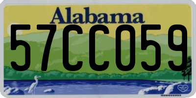 AL license plate 57CC059