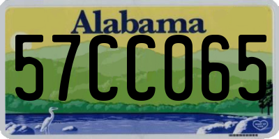AL license plate 57CC065