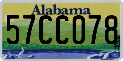 AL license plate 57CC078