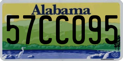 AL license plate 57CC095