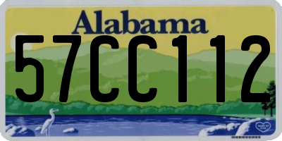 AL license plate 57CC112
