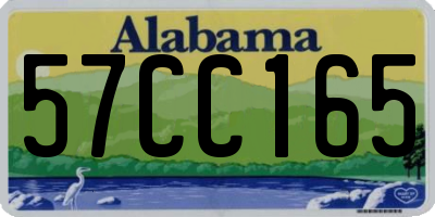 AL license plate 57CC165