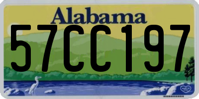 AL license plate 57CC197
