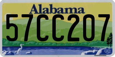 AL license plate 57CC207