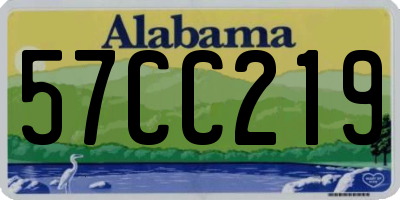 AL license plate 57CC219