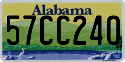 AL license plate 57CC240