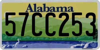 AL license plate 57CC253