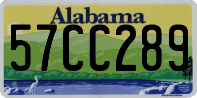 AL license plate 57CC289