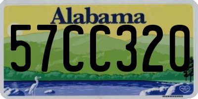 AL license plate 57CC320